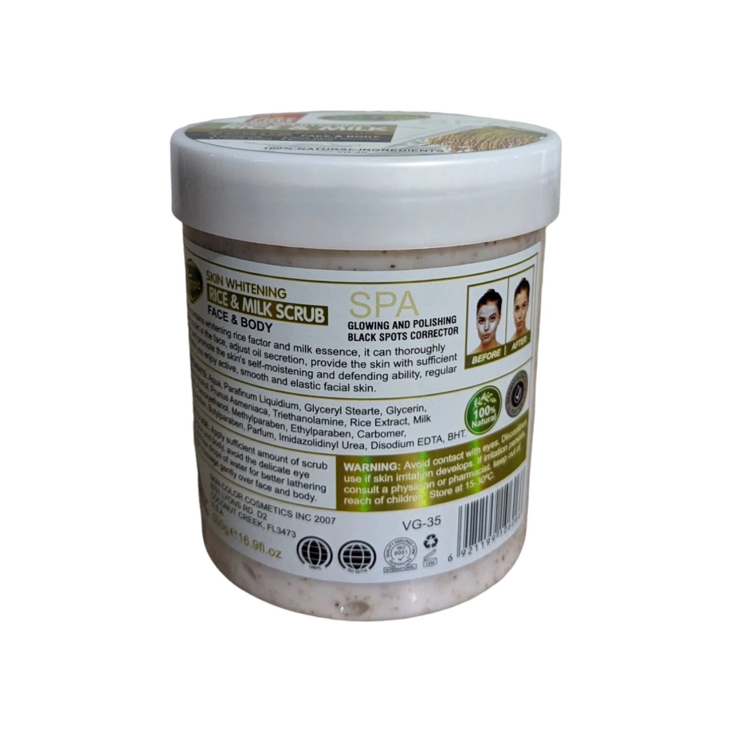 Veet Gold Rice & Milk Face & Body Glowing Polishing Whitening Scrub (500g)