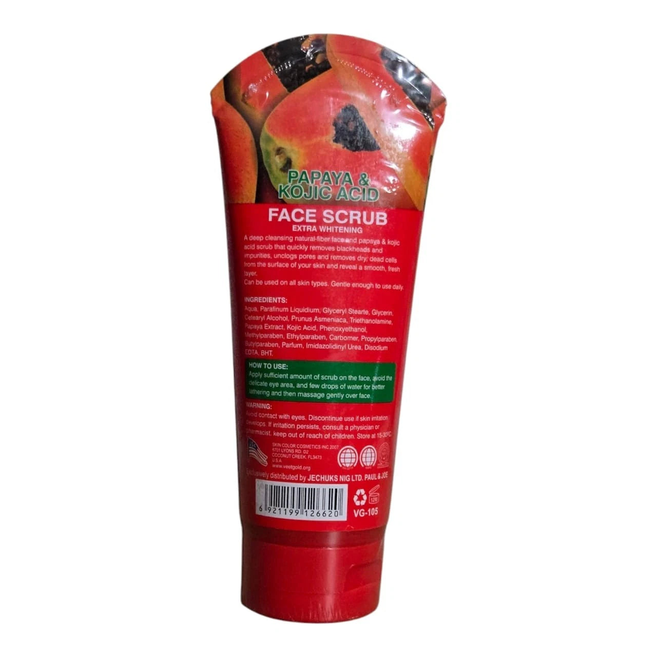 Veet Gold Papaya & Kojic Acid Face Scrub