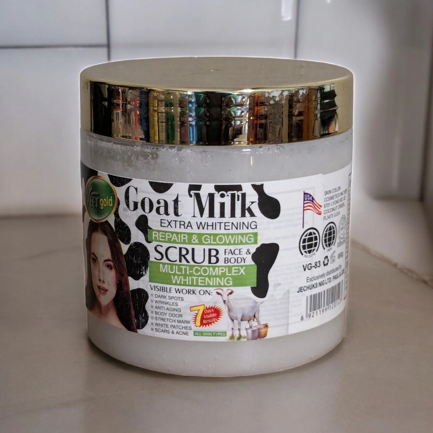 Veet Gold Goat Milk Face & Body Repair & Glowing Scrub (500ml)
