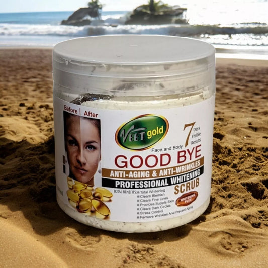 Veet Gold Good Bye Whitening Face & Body Scrub (600ml)