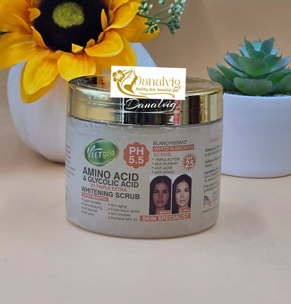 Veet Gold Amino Acid & Glycolic Acid 3X Triple Extra Whitening Scrub