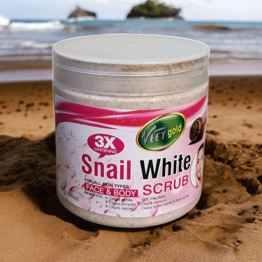 Veet Gold 3X Whitening Snail White Face & Body Scrub