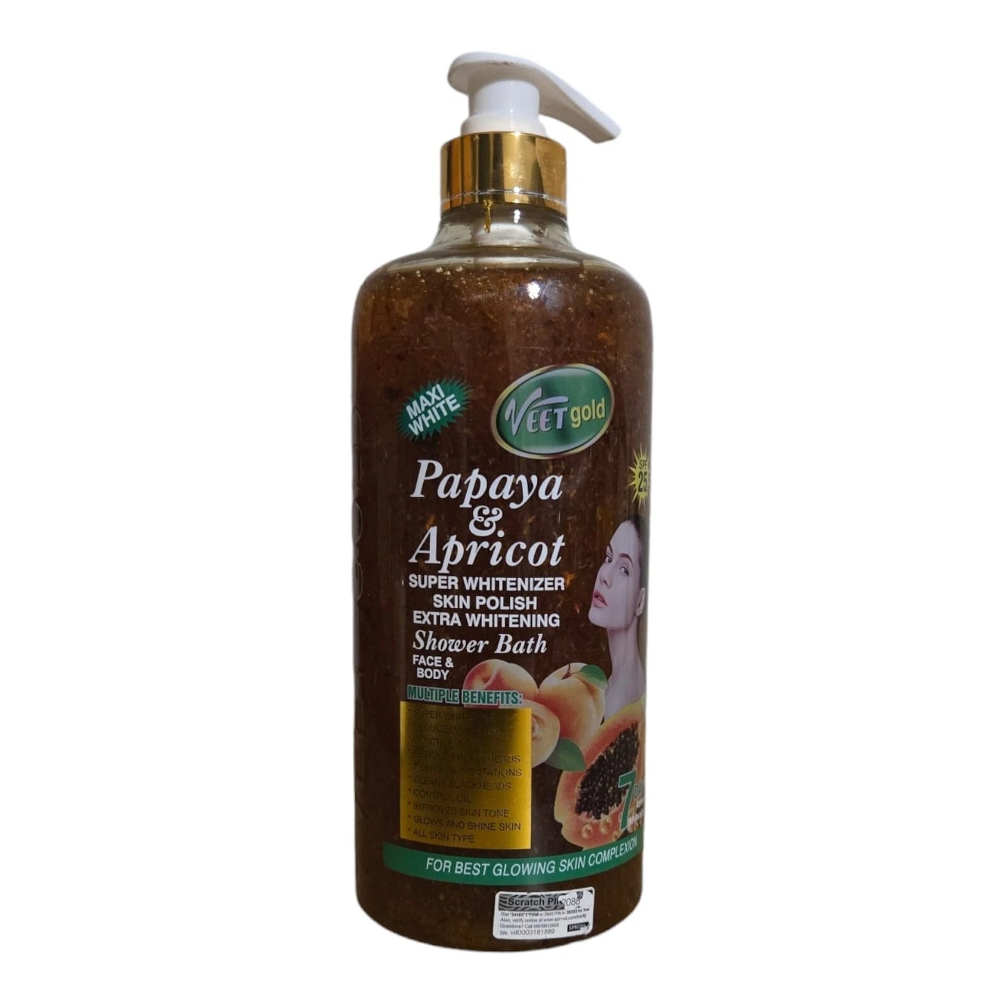Veet Gold Papaya and Apricot GLOWING Super Shower Bath
