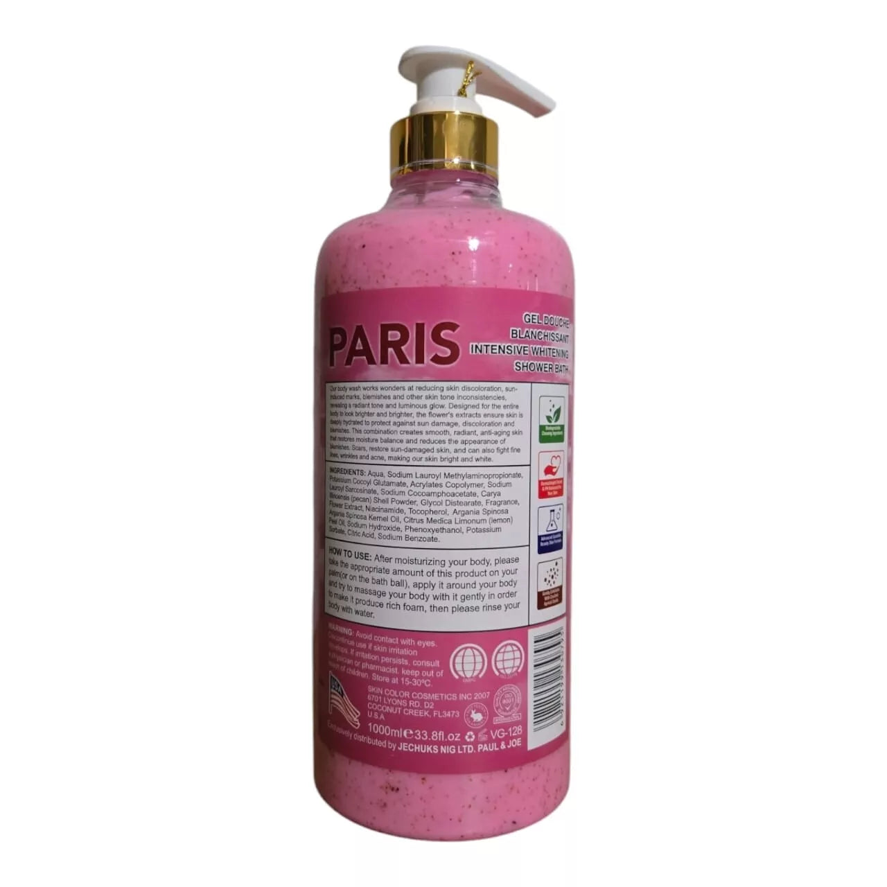 Veet Gold Paris Intensive Extra Whitening Face & Body Shower Bath – 1000ml