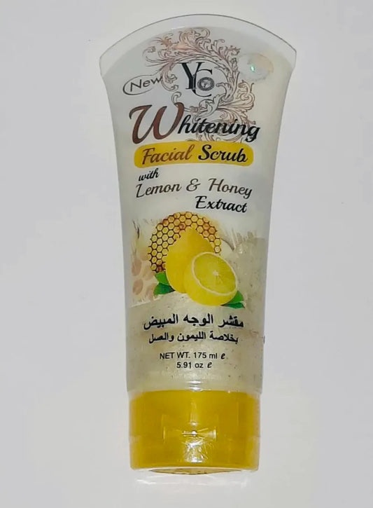YC Whitening Facial Scrub with Lemon, Honey Extract, and Apricot Powder – 175ml