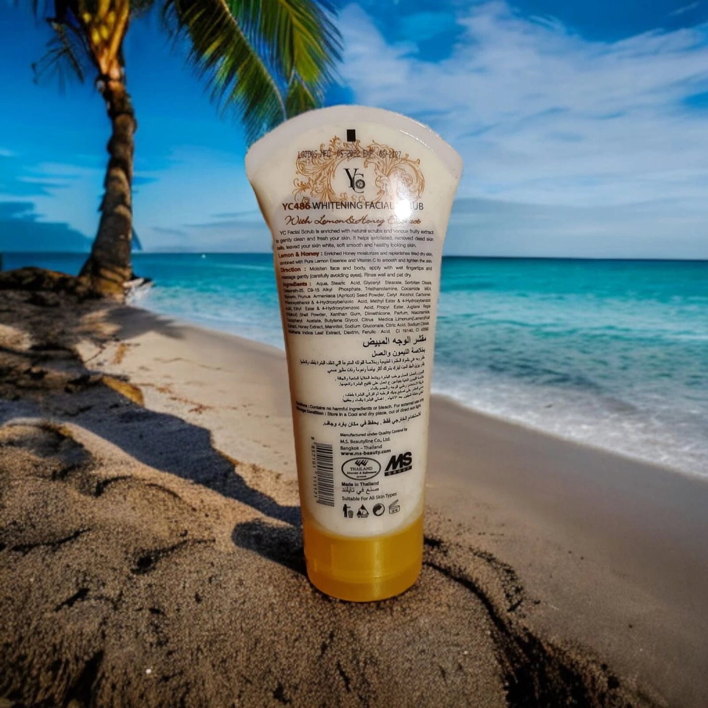 YC Whitening Facial Scrub with Lemon & Honey Extract – 175ml