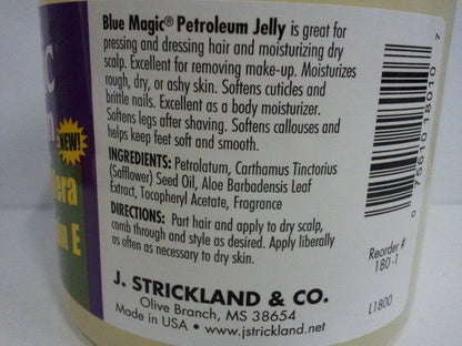 Blue Magic Petroleum Jelly with Aloe Vera & Vitamin E
