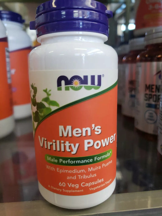 NOW Foods Men's Virility Power – 60 Veg Capsules