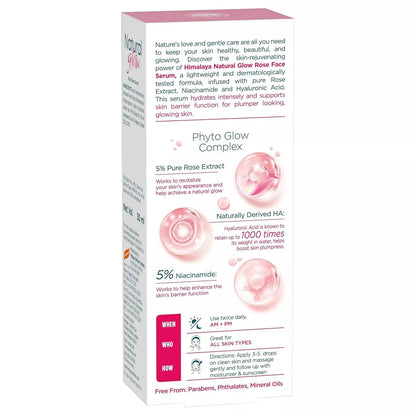 Himalaya Natural Glow Rose Face Serum with 5% Pure Rose Extract