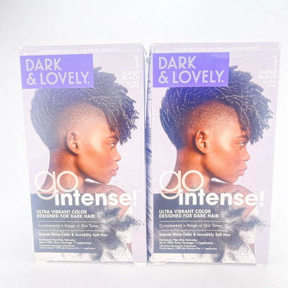 Dark and Lovely Go Intense Ultra Vibrant Hair Color – Super Black