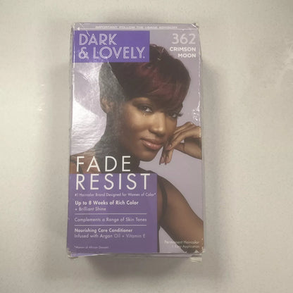 Dark & Lovely Fade Resist Permanent Hair Color – 362 Crimson Moon