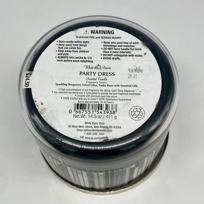 Bath & Body Works White Barn Party Dress 3-Wick Candle –411 g