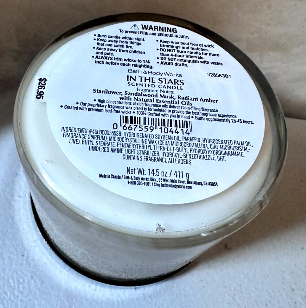 Bath & Body Works In The Stars 3-Wick Scented Candle – 411 g