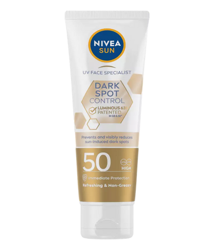 NIVEA Sun Cream Luminous 630 Dark Spot Control SPF 50 Non-Greasy Refreshing UVA Protect