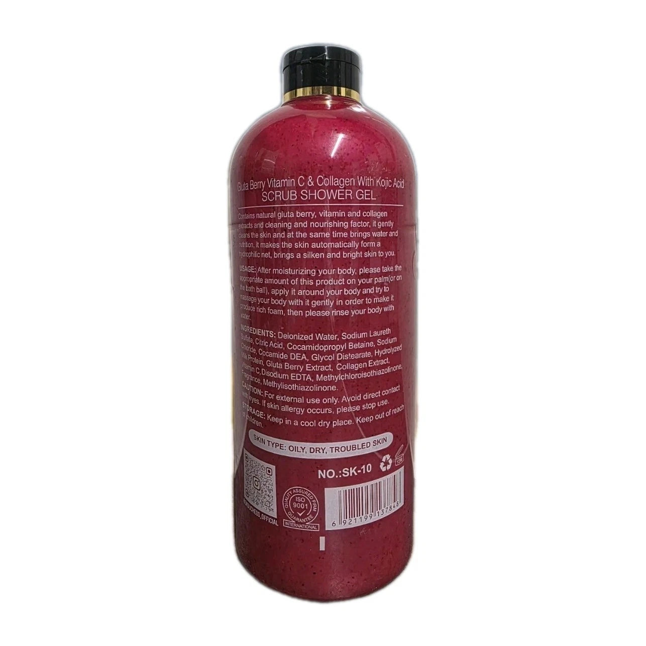 SK Duchess Glow Gluta Berry Vitamin C & Collagen with Kojic Acid Scrub Shower Gel – Extra Whitening (1000ml)
