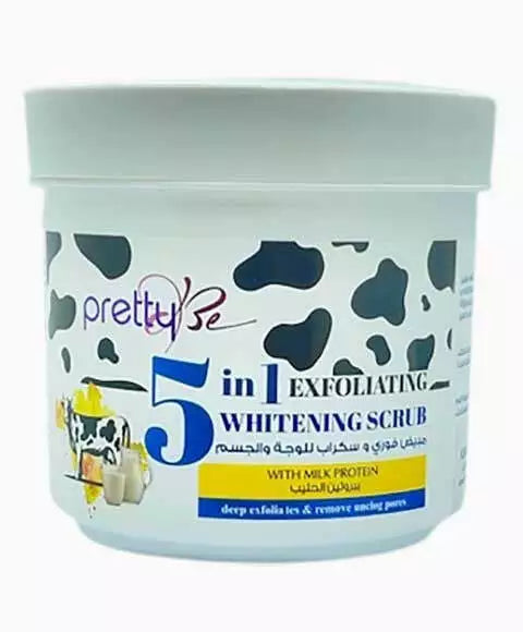 Pretty Be 5 in 1 Face and Body Exfoliating Scrub with Milk Protein (550ml)