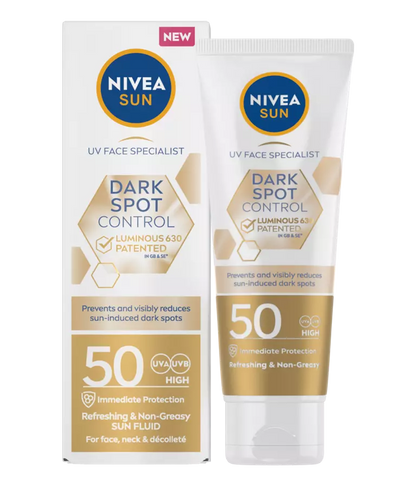 NIVEA Sun Cream Luminous 630 Dark Spot Control SPF 50 Non-Greasy Refreshing UVA Protect