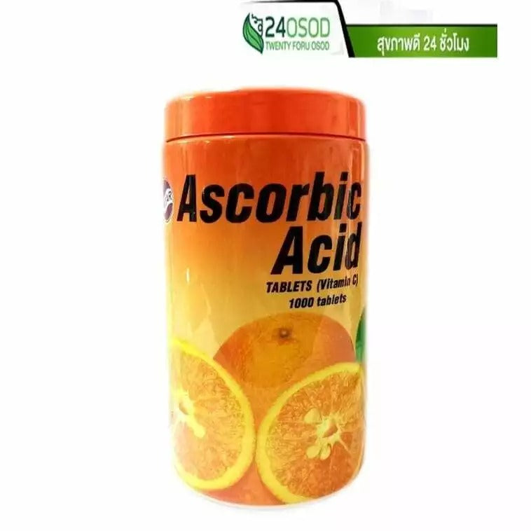 PATAR Ascorbic Acid Tablets - Vitamin C Orange Flavor
