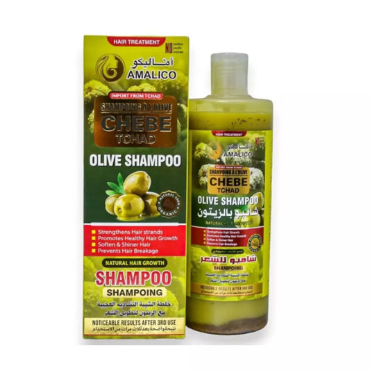 AMALICO Chebe Olive Oil Hair Growth Shampoo with Chebe Powder – 500ml