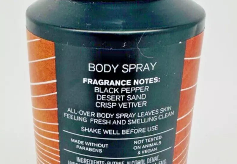 Bath & Body Works Canyon Men's Collection Body Spray