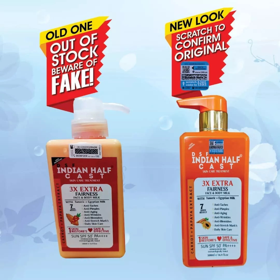 Indian Half Cast Fairness Face & Body Milk