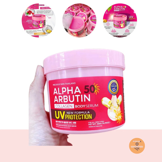 Precious Skin Alpha Arbutin SPF50 UV Protection Collagen Body Serum
