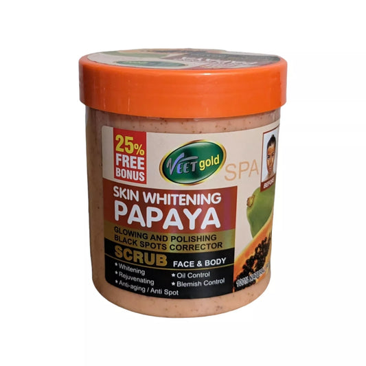 Veet Gold Papaya Skin Whitening Face and Body Scrub – 500g