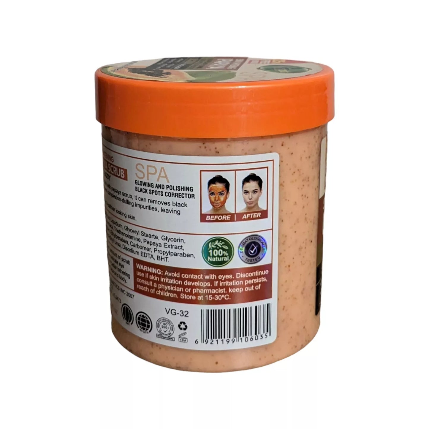 Veet Gold Papaya Skin Whitening Face and Body Scrub – 500g