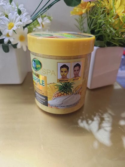 Veet Gold Pineapple & Yoghurt Skin Whitenig Face and Body Scrub – 500g