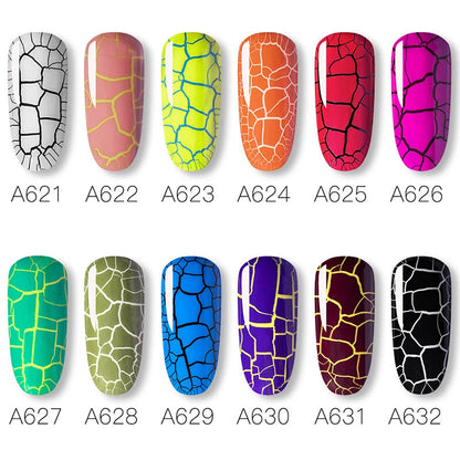ROSALIND Crackle Gel Nail Polish – Textured Shatter Effect UV/LED Gel