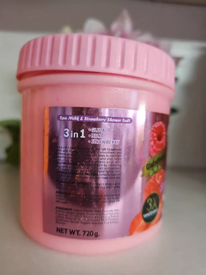 Veet Gold Spa Milk & Strawberry Face and Body Salt Scrub
