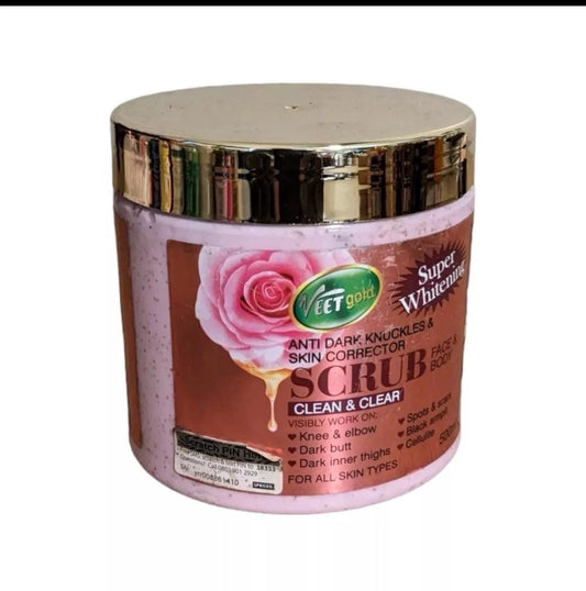 Veet Gold Anti-Dark Knuckles and Skin Corrector Scrub – 500g