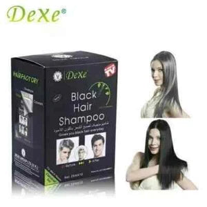 Dexe 10 PCS Black Hair Shampoo – Instant Hair Dye (Black Color)