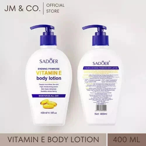 SADOER Evening Primrose Vitamin E Body Lotion (400ml)