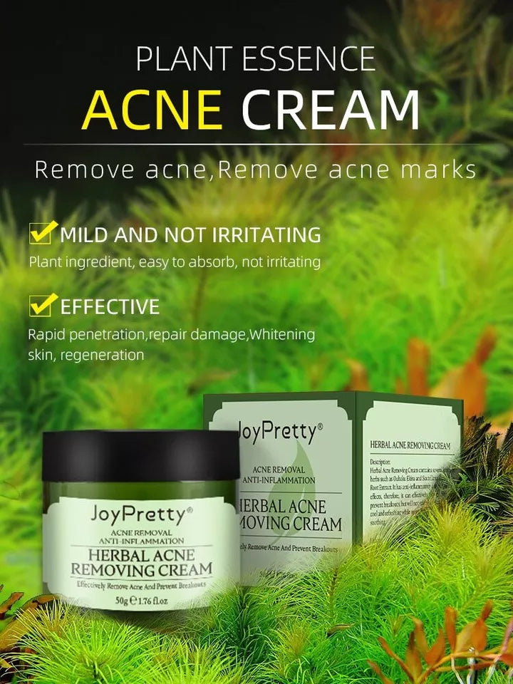 JOY PRETTY Herbal EXTRACTS ACNE REMOVING CREAM + FREE EYE LINER