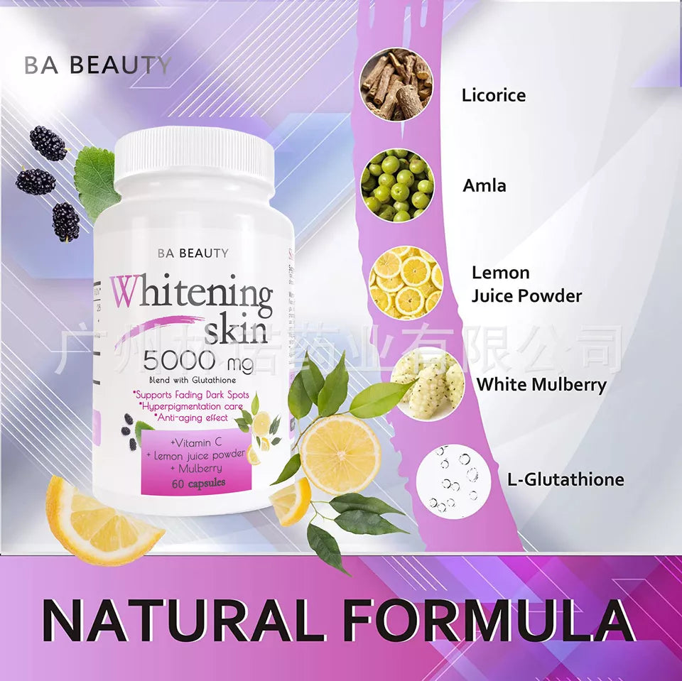 BA Beauty Whitening Skin Capsules (5000mg) Starsam Naturals BA Beauty Whitening Skin Capsules (5000mg) Starsam Naturals