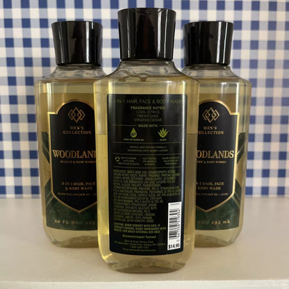 Bath & Body Works Woodlands 3-in-1 Hair, Face & Body Wash