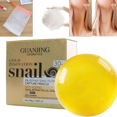 Guanjing Gold Innovation Snail Anti-Aging Soap – 100g