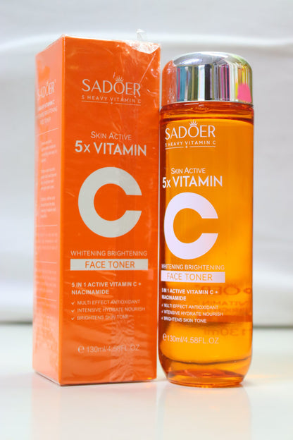 Sadoer 5 in 1 Active Vitamin C + Niacinamide Face Toner