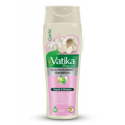 Dabur Vatika Garlic Multivitamin Repair & Restore Shampoo - 400ml