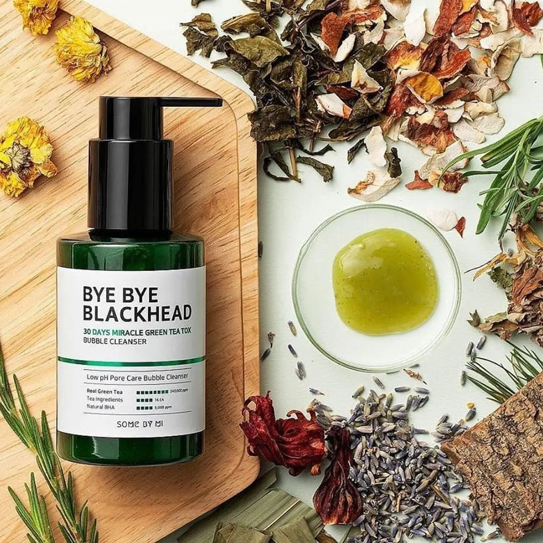Some By Mi Bye Bye Blackhead 30 Days Miracle Green Tea Tox Bubble Cleanser (120g)