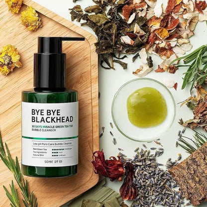 Some By Mi Bye Bye Blackhead 30 Days Miracle Green Tea Tox Bubble Cleanser (120g)