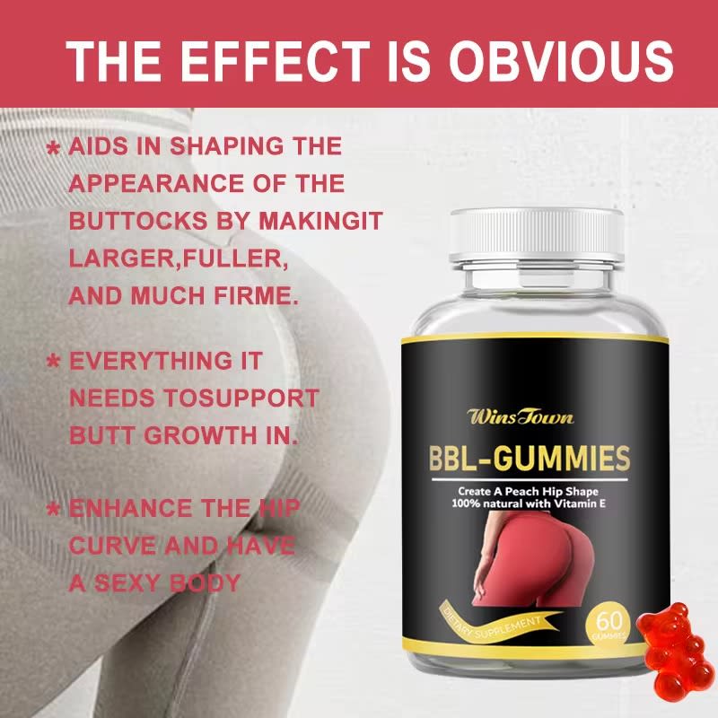 WINS TOWN Super Butt Booster gummies Butt Enlarging Maca gummy for Lifting Firming bubble Butt Hip enhance