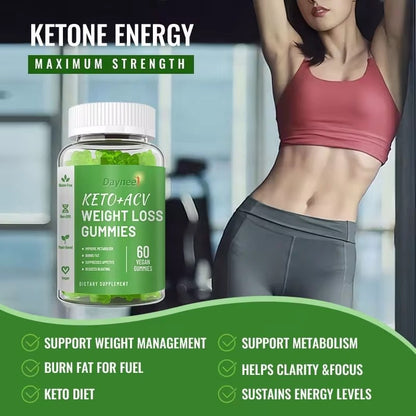 DAYNEE Customized brand Keto bhb gummies herbal apple cider vinegar slimming gummies for weight loss products
