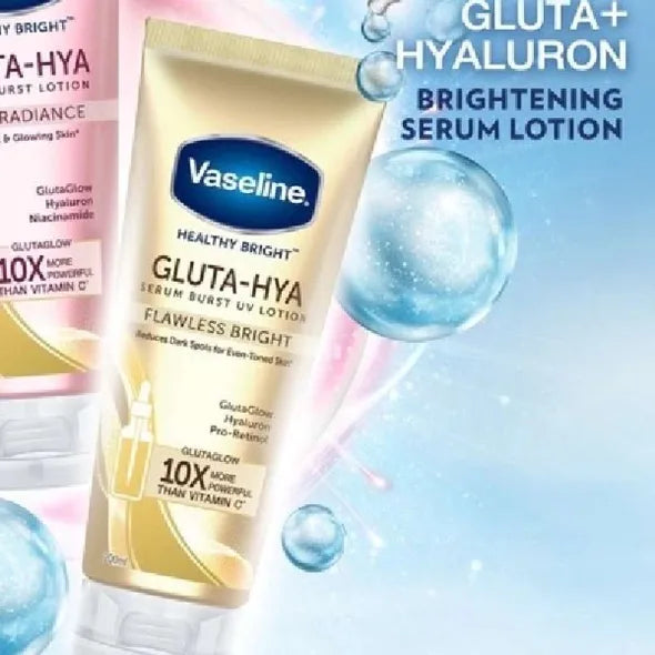 Vaseline Healthy Bright Gluta-Hya Serum Burst UV Lotion Flawless Glow