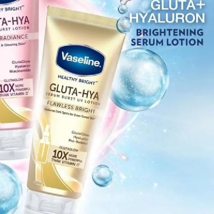 Vaseline Healthy Bright Gluta-Hya Serum Burst UV Lotion Flawless Glow