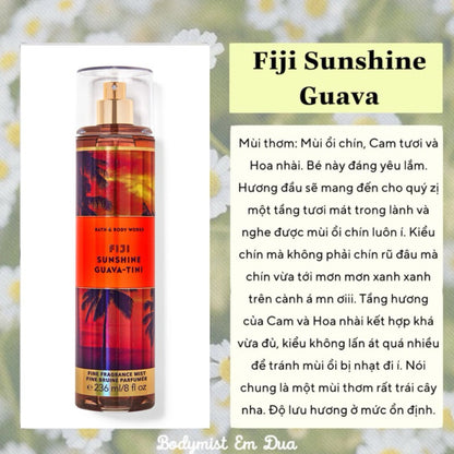 Bath & Body Works Fiji Sunshine Guava Tini Fine Fragrance Mist