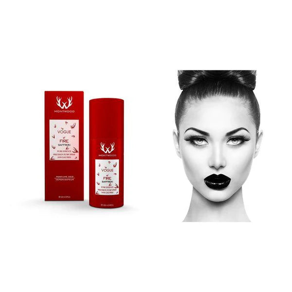 Montwood Vogue Fire Saffron Pure Essence Spray - Gift Perfume for Women - 120ml