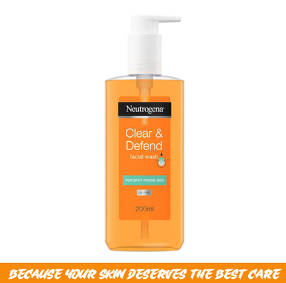 Neutrogena Clear & Defend Facial Wash (200ml)