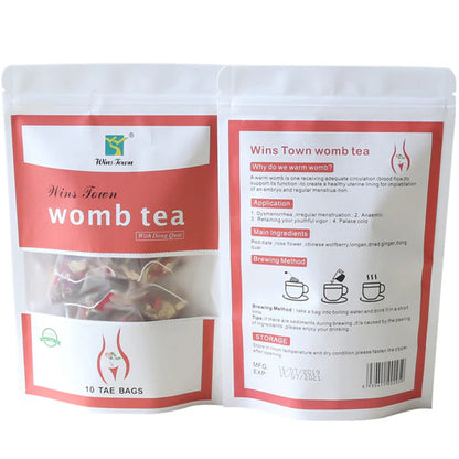 WINS TOWN Female Fertility Tea Fibroid Womb Detox Warm Womb Tea